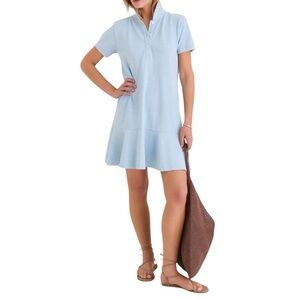 Tuckernuck Light Blue Pique May Polo Dress